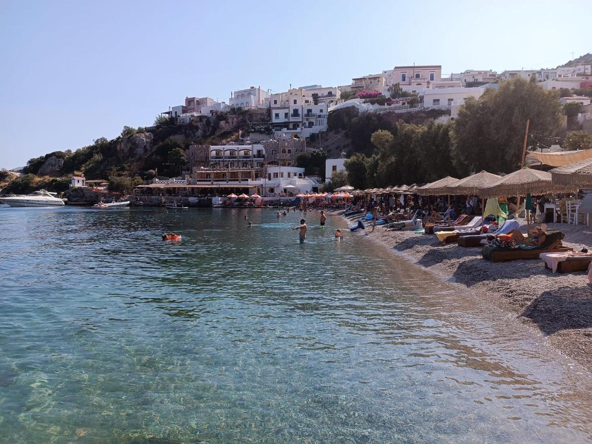 Ονειρόπετρα Λέρος~Oneiropetra Leros Apartman Pandéli Kültér fotó
